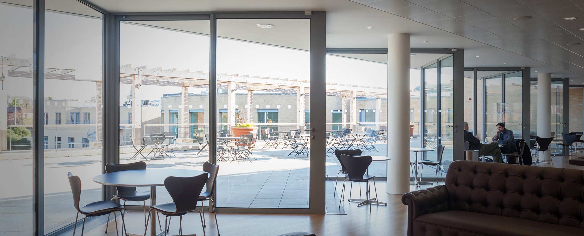 Aluminium sliding doors designed and installed for Said Business School in Oxford