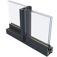 Smart aluminium Visoglide Plus door system